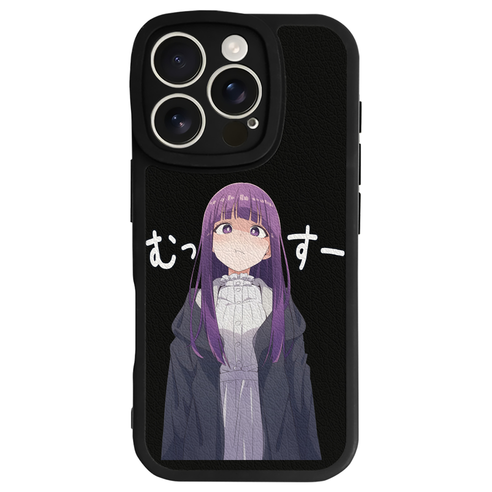 （画像用） 葬送のフリーレン Frieren 【iPhone 16シリーズ対応】シリコンスマホケース（レザー調） 材質：シリコン